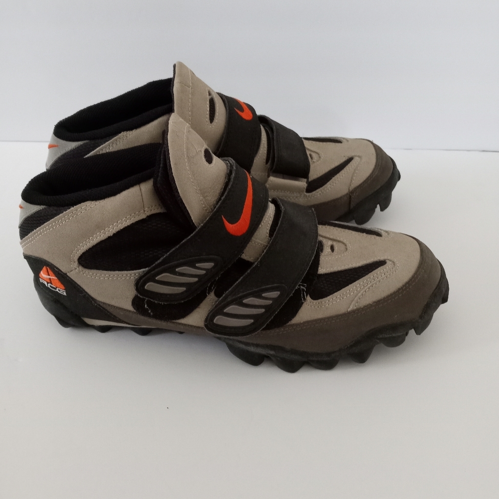 Nike ACG Beige/Black 2 Bolt Cycling Shoes Men's Size 10.5 Bicycle High Top - Picture 2 of 6